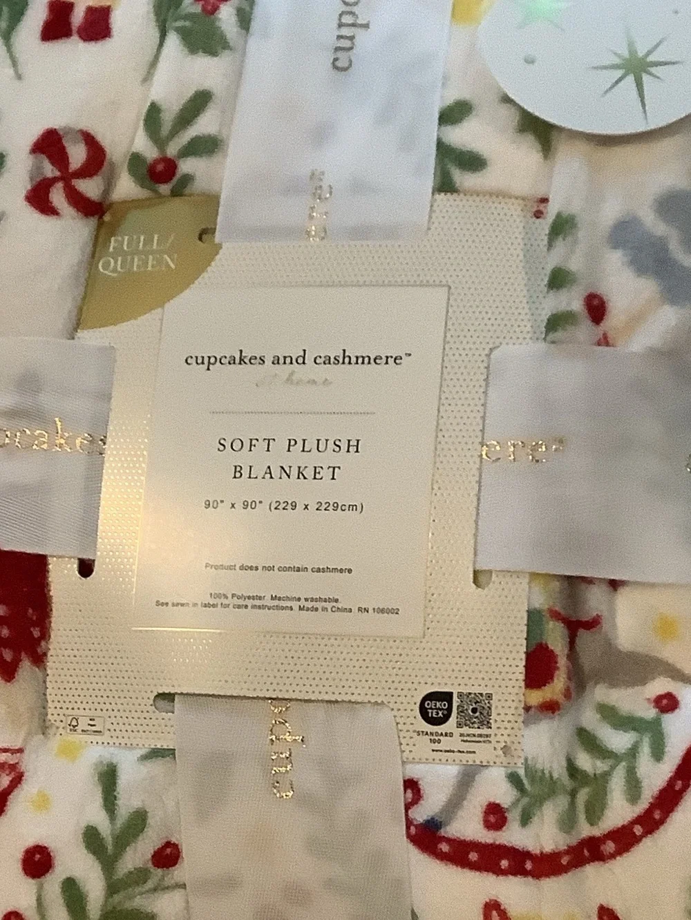 Cupcakes & Cashmere Nutcracker Ballet Christmas Blanket New